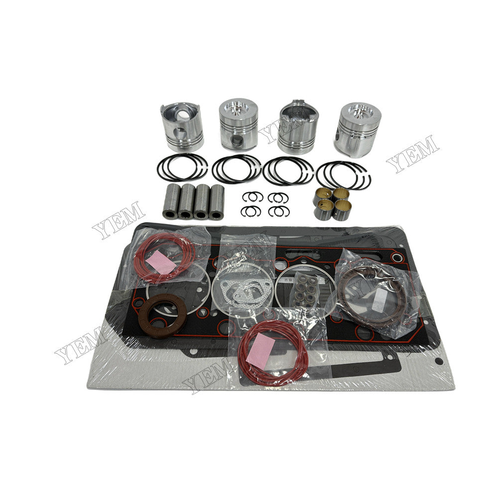 YEM Parts 4 pcs Piston & Ring Set with Overhaul Kit for Weichai ZH4102Y4-1 Engine For Weichai