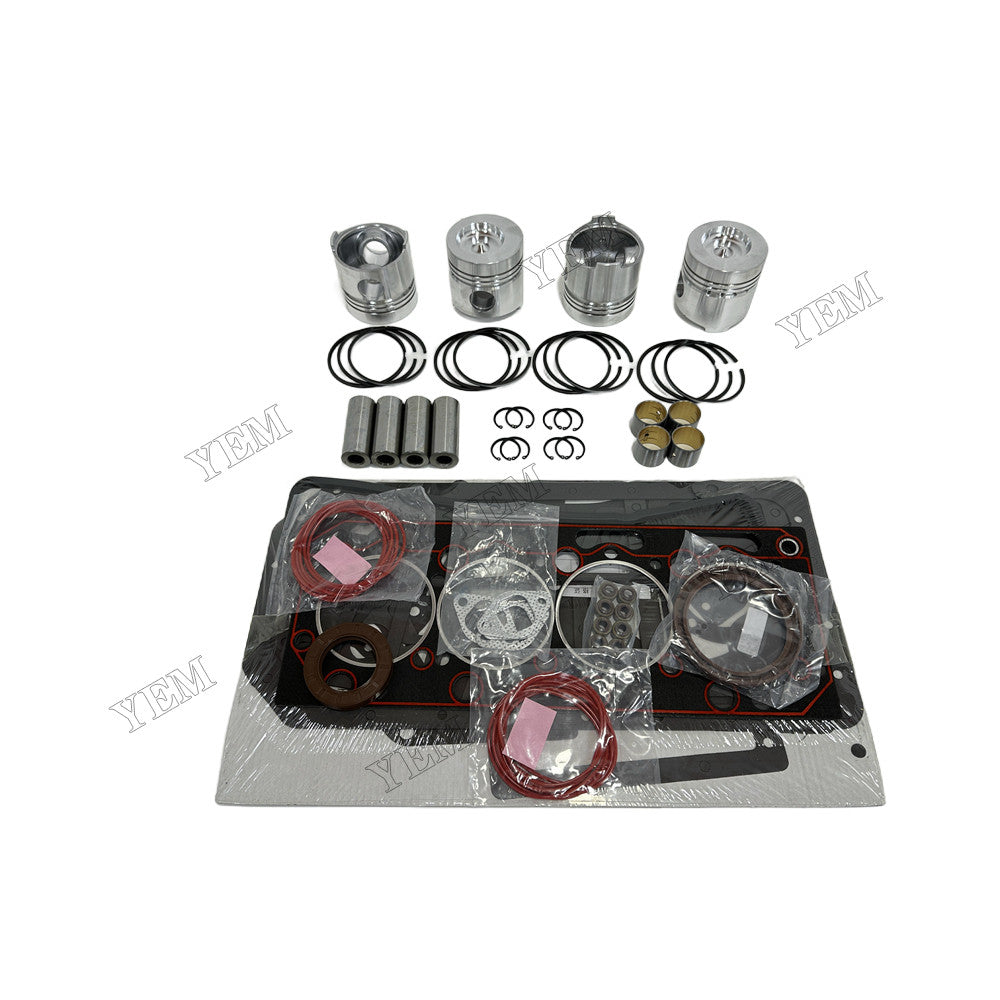 YEM Parts 4 pcs Piston & Ring Set with Overhaul Kit for Weichai ZH4102Y4-1 Engine For Weichai