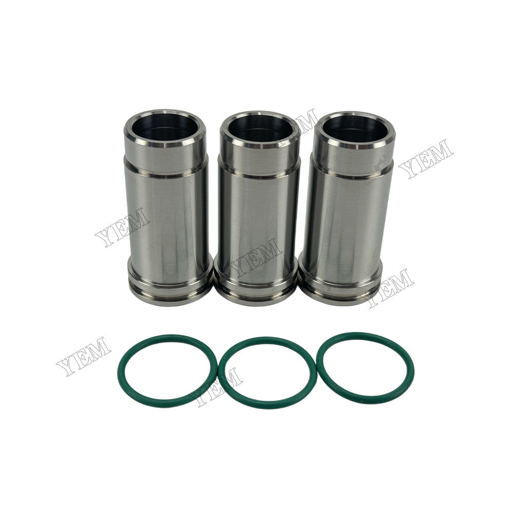 YEM Parts 3 pcs Fuel Injector Nozzle sleeve RE527456 RE525765 for John Deere 3029 Engine