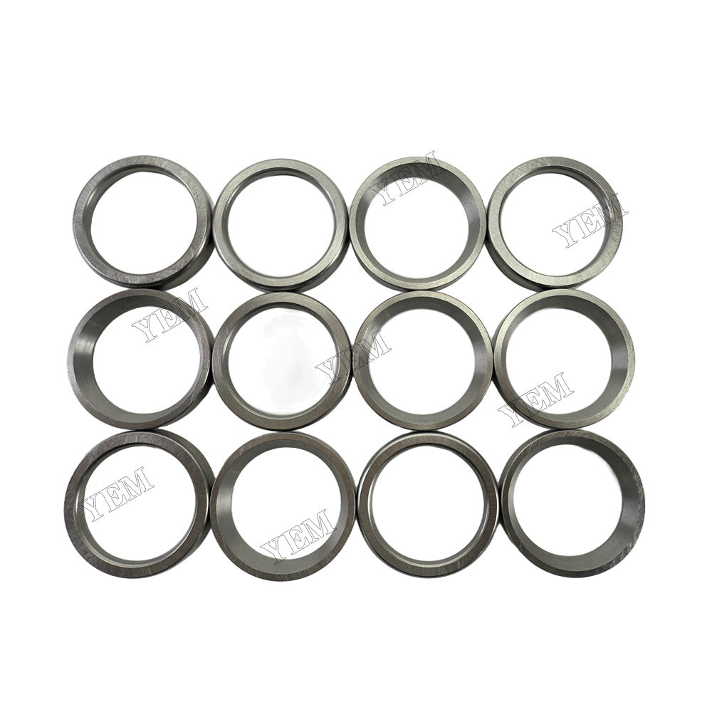 YEM Parts 12 pcs Exhaust Valve Seat for John Deere 6068 Engine
