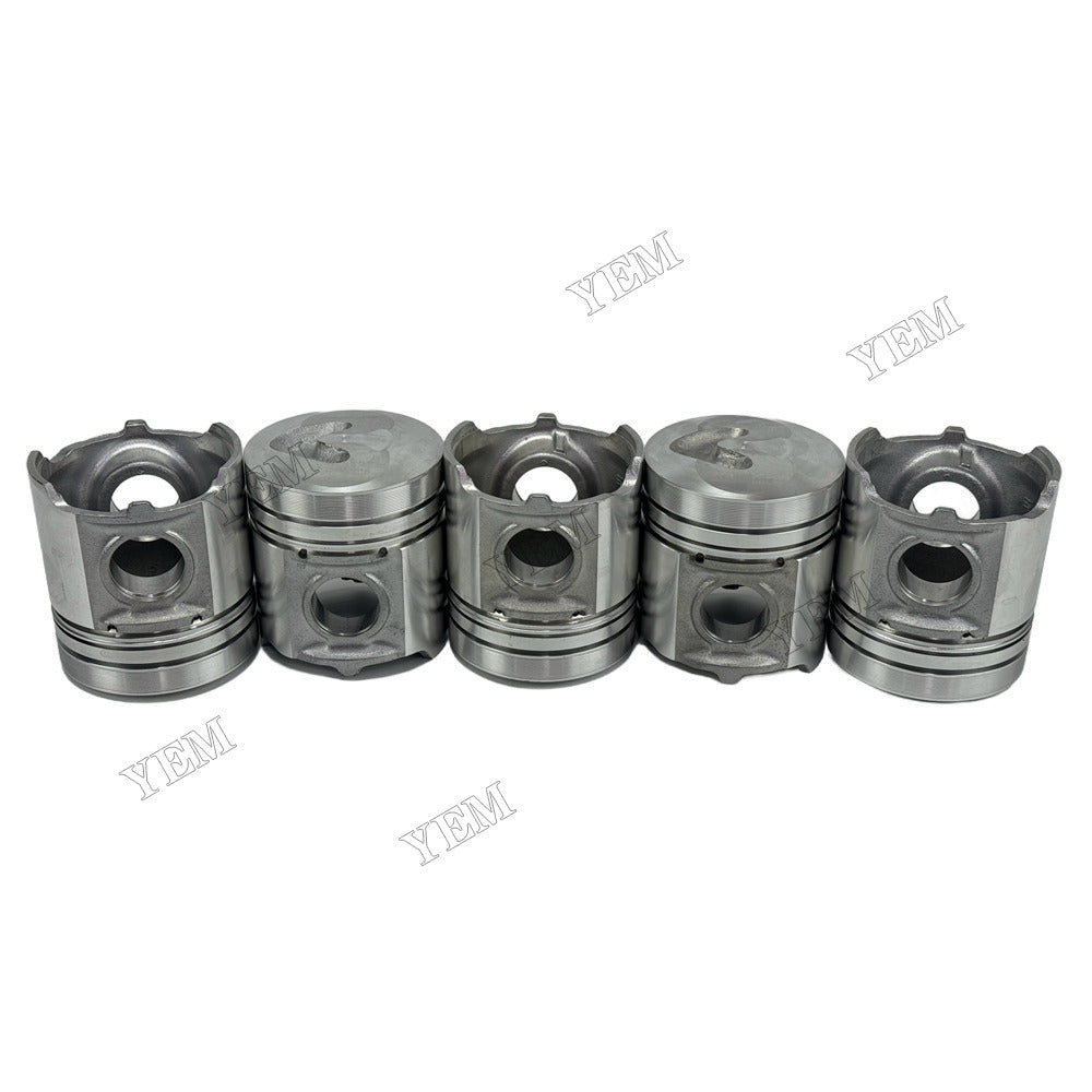 YEM Parts 5 pcs Piston with Pin and Circlips STD 04232448 for Deutz F5L912W Engine For Deutz