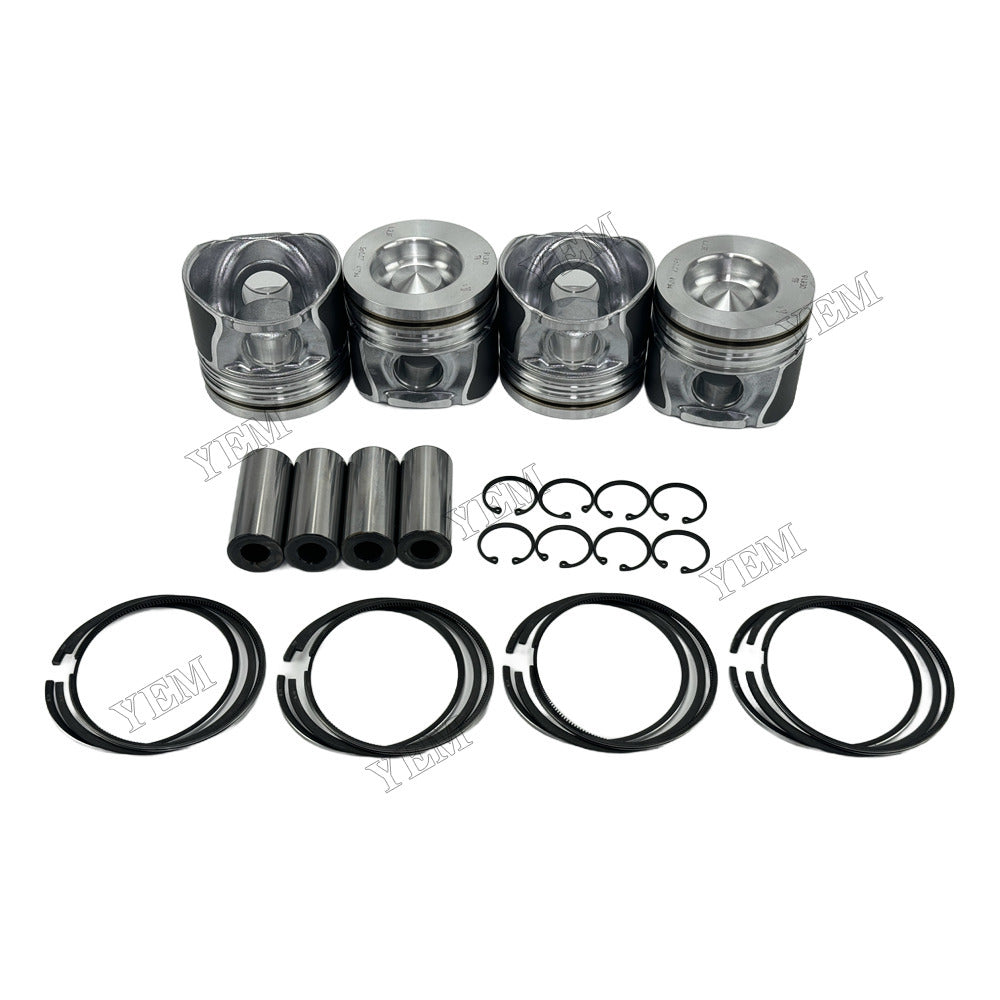 YEM Parts 4 pcs Piston With Rings Kit STD 41794600 for Deutz TD2.9L4 Engine For Deutz