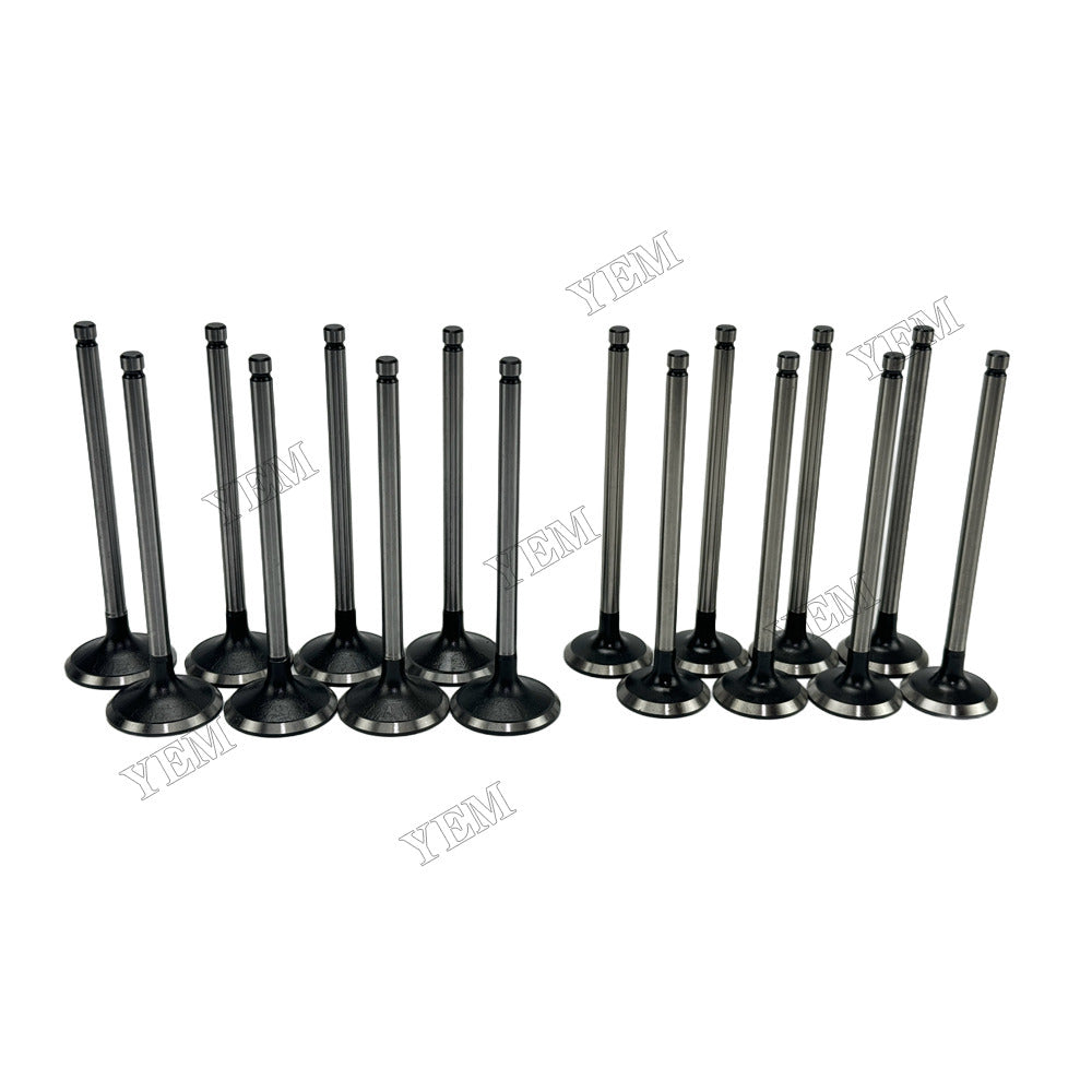YEM Parts 4 pcs Intake and Exhaust Valve for Toyota 1KD Engine For Toyota