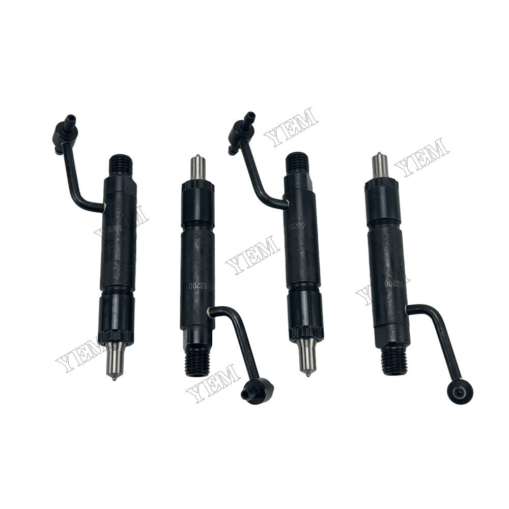 YEM Parts 4 pcs Injector 723900-53200 for Yanmar 4TNE106 Engine For Yanmar