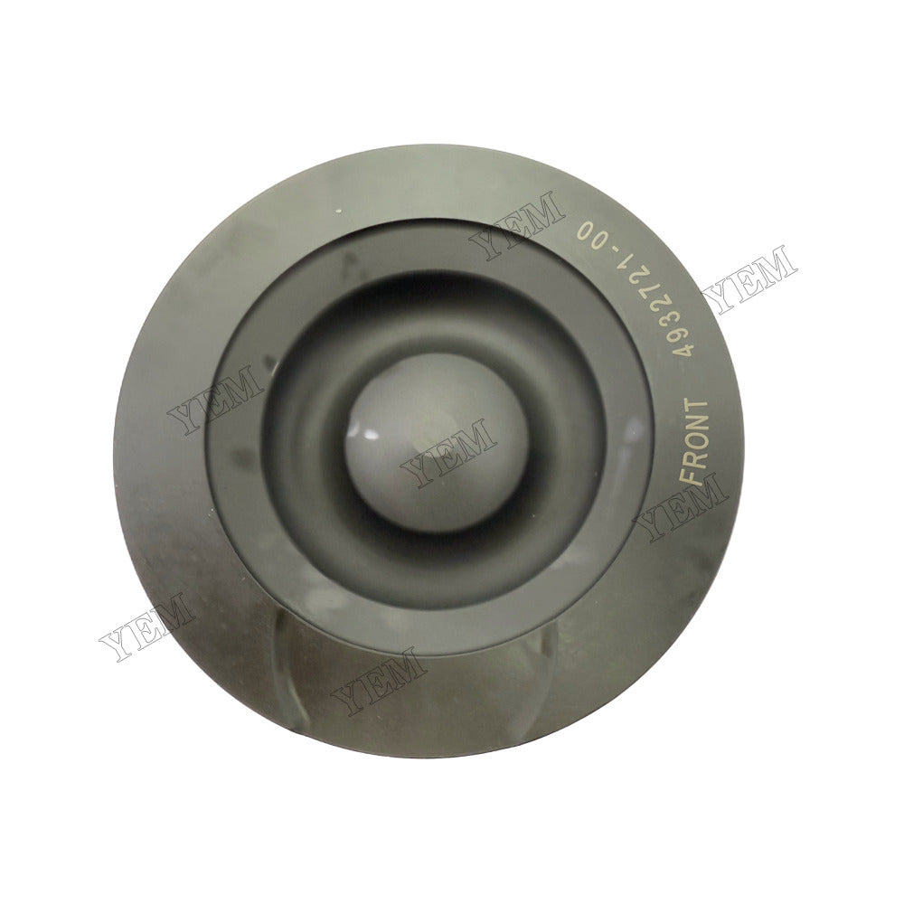 YEM Parts 6 pcs Piston with Pin and Circlips STD 4932721 4936397 for Cummins 6L Engine For Cummins