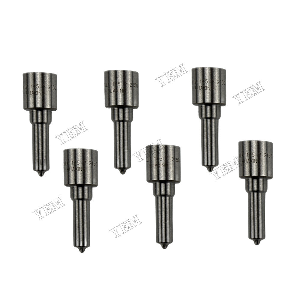 YEM Parts 6 pcs Injection Nozzle DLLA145P2150 0433172150 for Cummins QSB6.7 Engine For Cummins