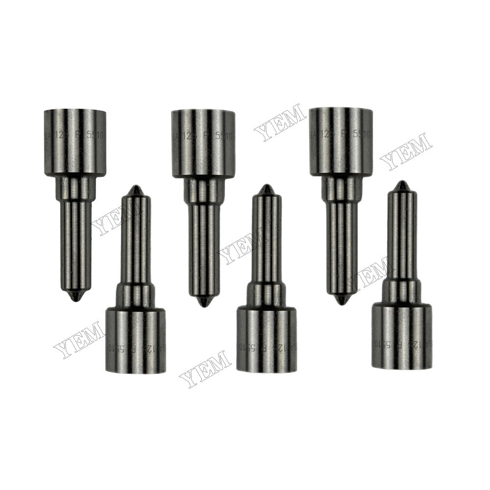 YEM Parts 6 pcs Injection Nozzle DSLA128P5510 0433175510 for Cummins QSB6.7 Engine
