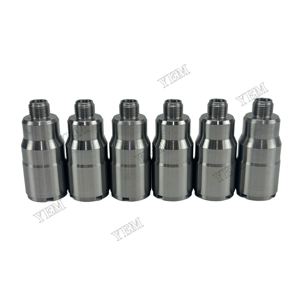 YEM Parts 6 pcs Fuel Injector Nozzle sleeve 65.03205-0006B for Doosan DL08 Engine For Doosan