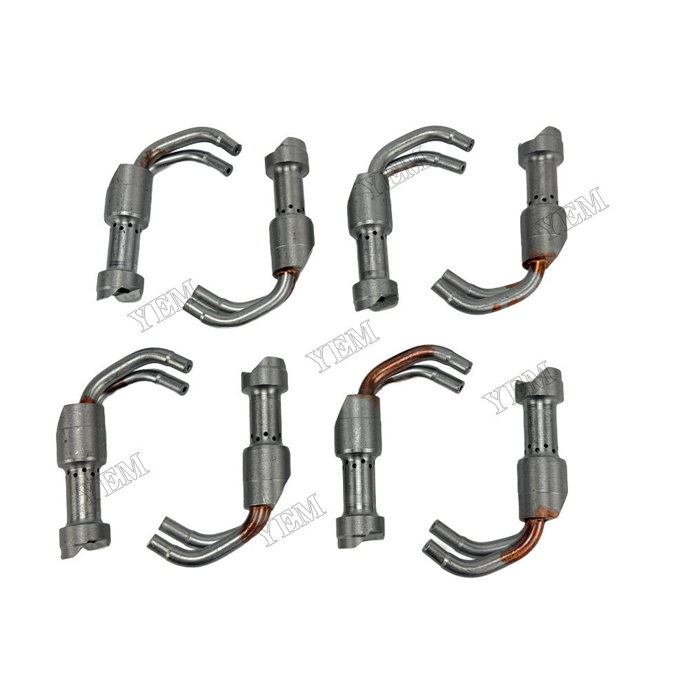 YEM Parts 8 pcs Oil Cooling Nozzle 204-5447 for Caterpillar 3508 Engine