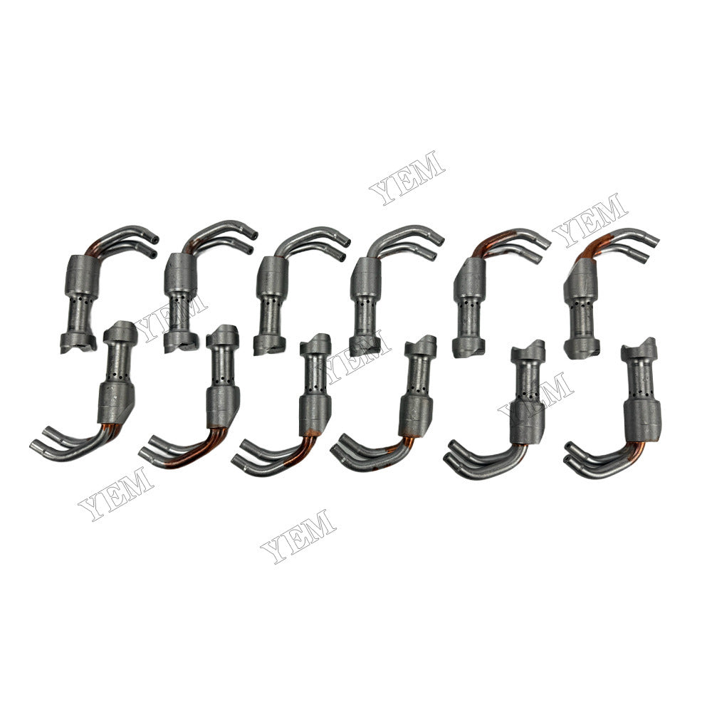 YEM Parts 12 pcs Oil Cooling Nozzle 204-5447 for Caterpillar 3512 Engine For Caterpillar