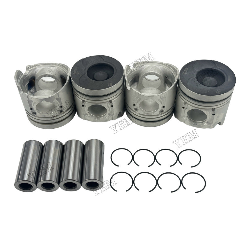 YEM Parts 4 pcs Piston with Pin and Circlips STD for JAC HFC4DA1-2C Engine
