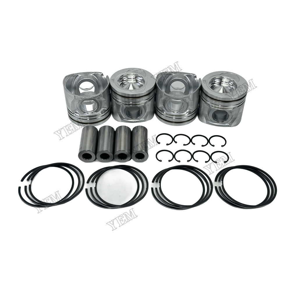YEM Parts 4 pcs Piston With Rings Kit STD for Yuchai YCD4M20T-98 Engine For Yuchai