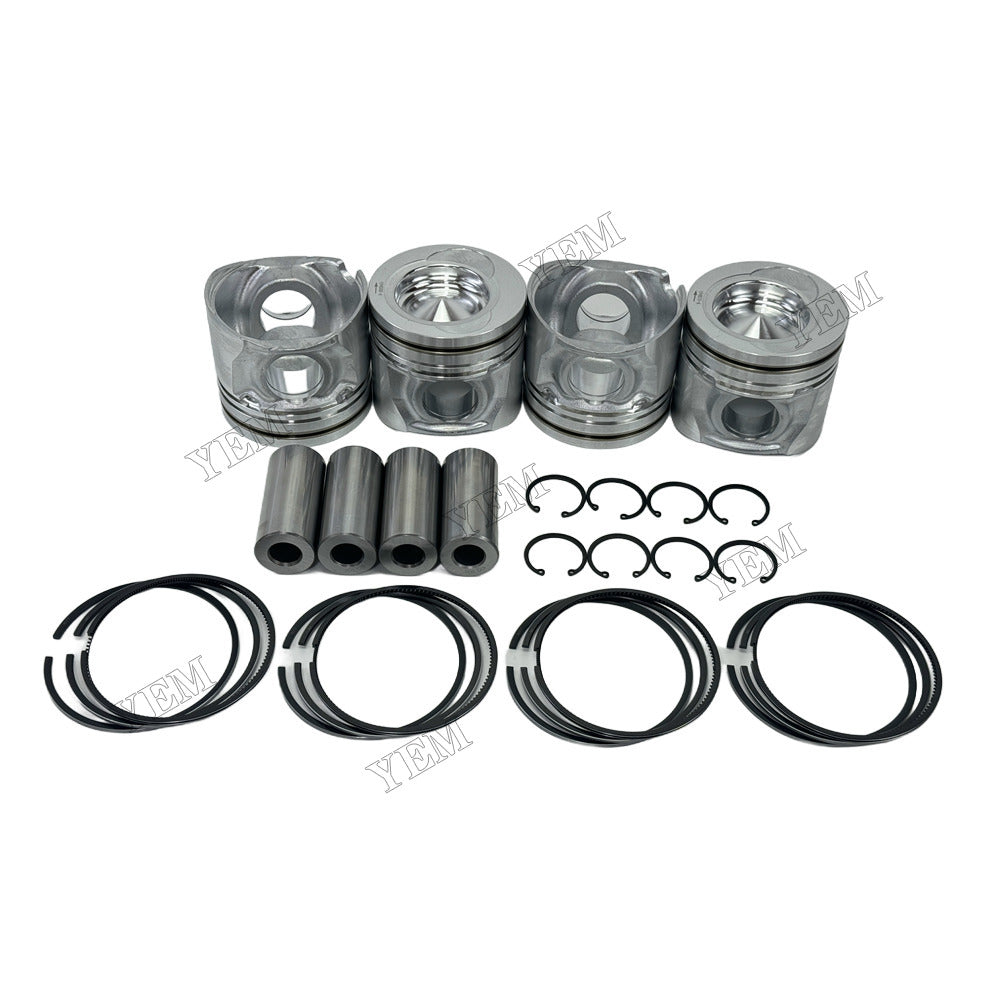 YEM Parts 4 pcs Piston With Rings Kit STD for Yuchai YCD4M20T-98 Engine For Yuchai