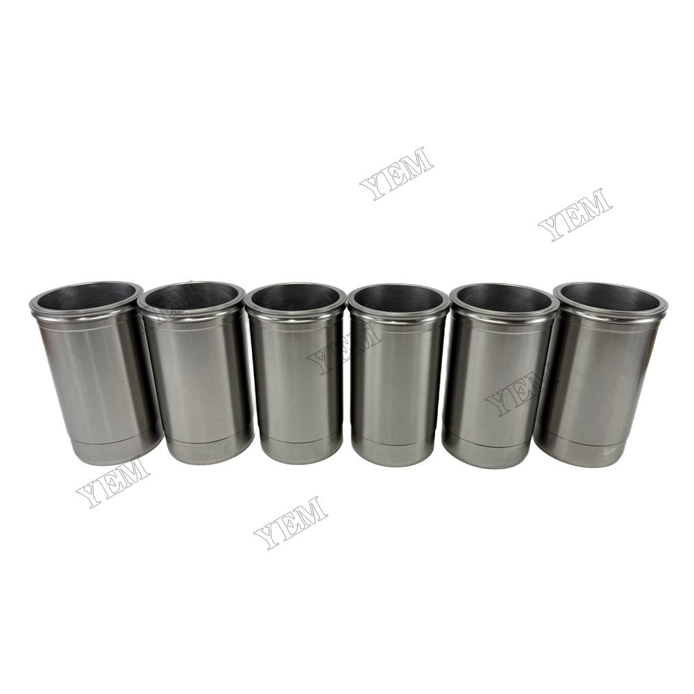 YEM Parts 6 pcs Cylinder Liner R116236 for John Deere 6081 Engine