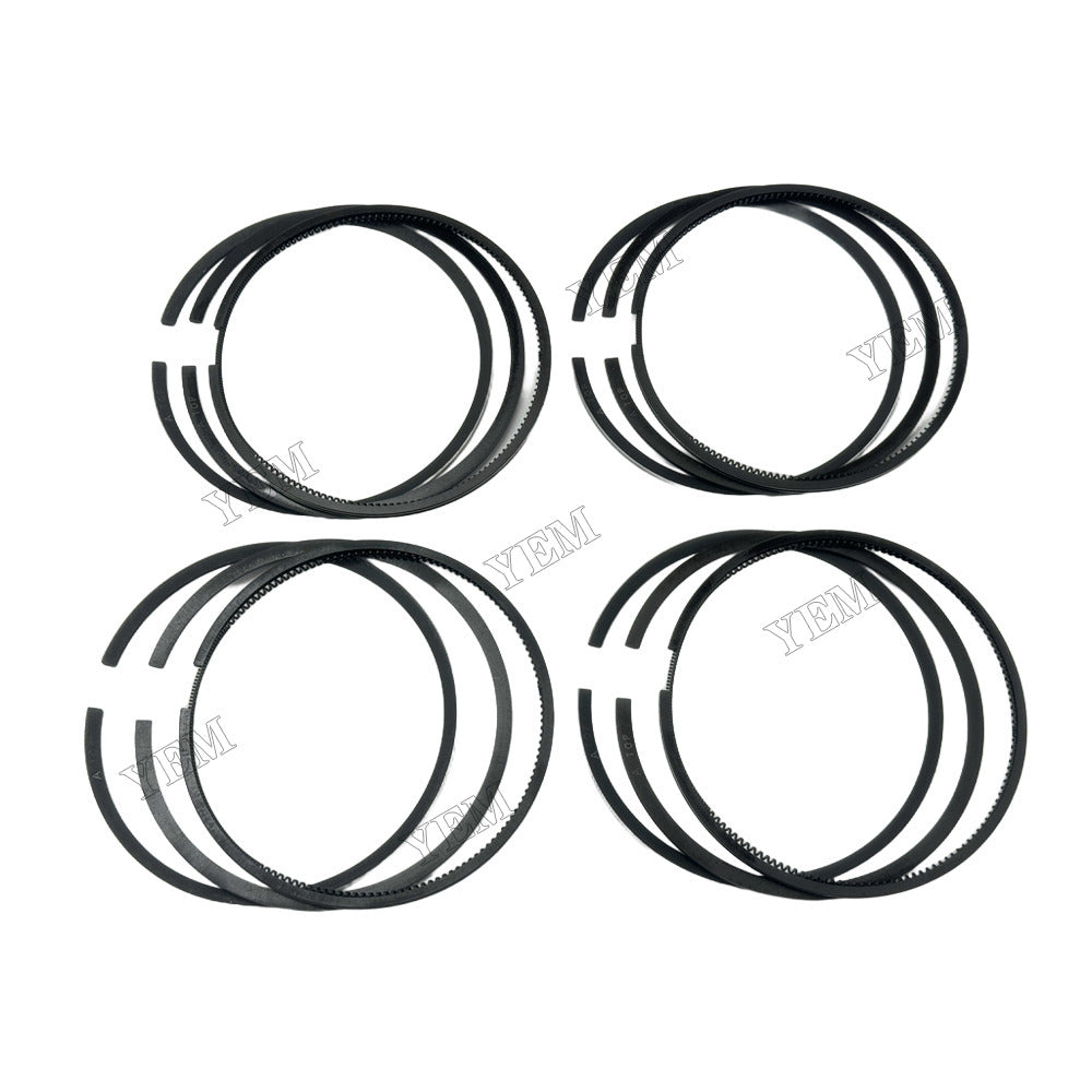 YEM Parts 4 pcs Piston Rings Set STD for Holland SNH4105 Engine