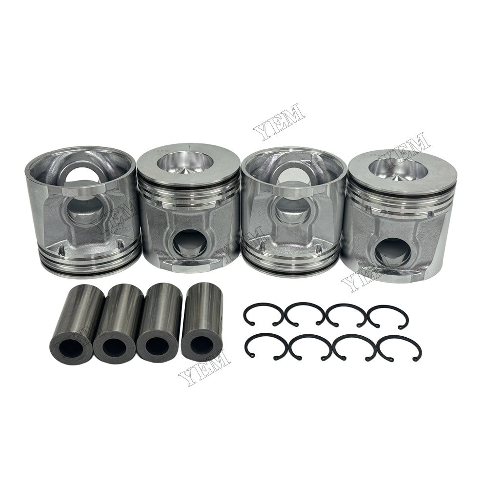 YEM Parts 4045 Piston With Pin & Clips RE515372 for John Deere Mechanical Spare Parts