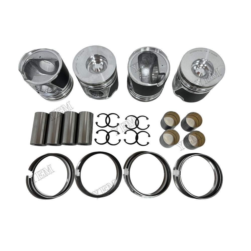 YEM Parts 4D104 Piston & Piston Ring Set 2855531 for Komatsu Excavator ED1958 SK1708 For Komatsu