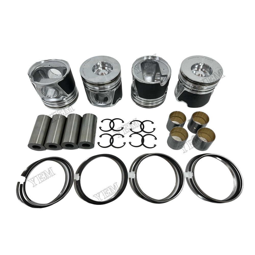 YEM Parts 4D104 Piston & Piston Ring Set 2855531 for Komatsu Excavator ED1958 SK1708 For Komatsu