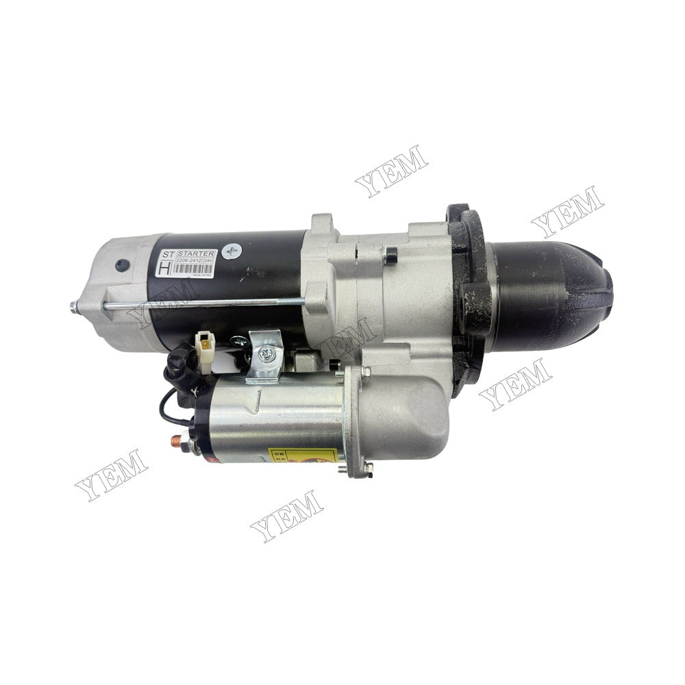 YEM Parts 6D125 Starter Motor 24V 600-813-6610 600-863-5711 600-813-3633 for Komatsu PC3007 PC3008 PC3508 PC3507 Excavator For Komatsu