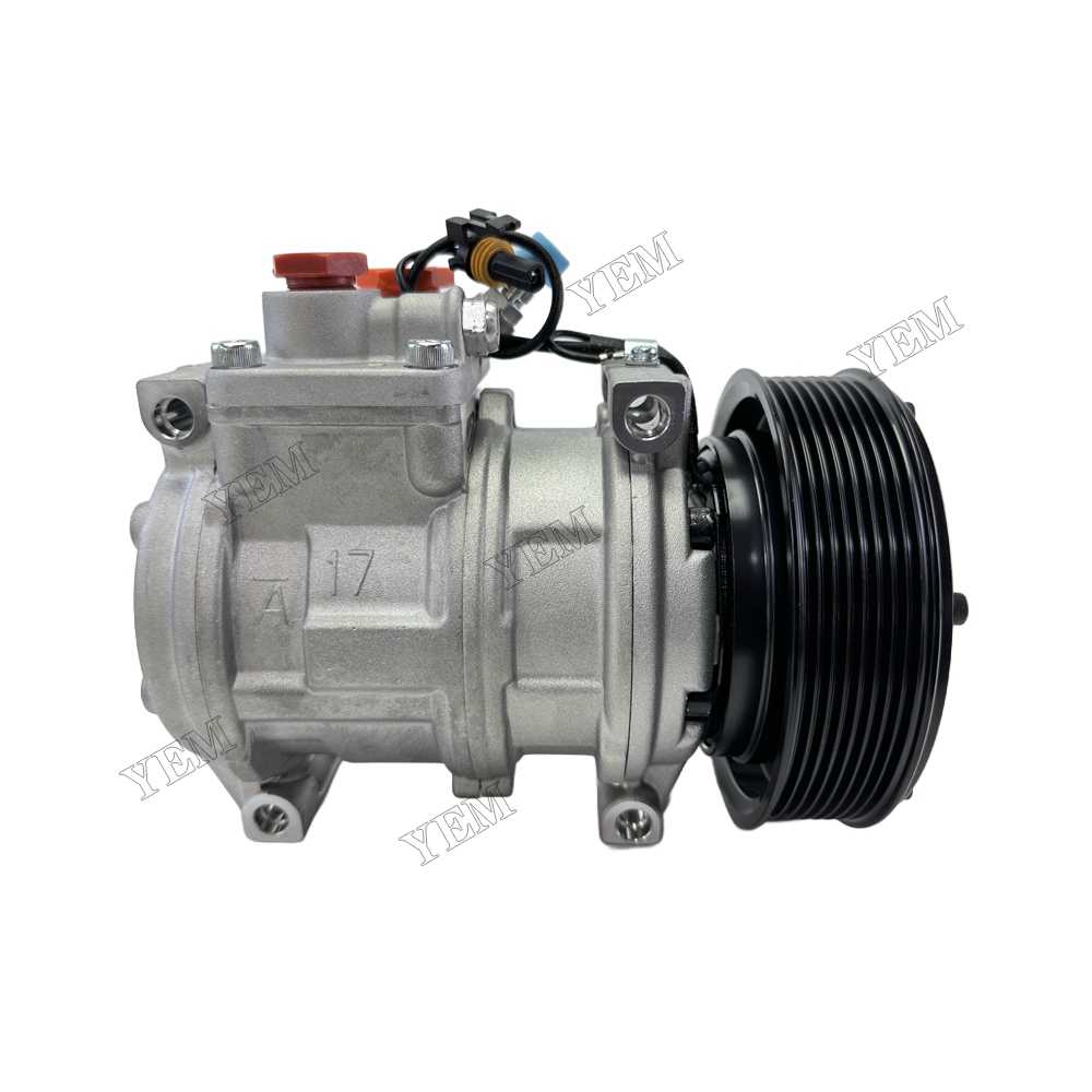 YEM Parts Air Compressor 12V 447100-2389 447200-4934 RE46609 447100-2381 for John Deere Skid Steer Loader 280 5410 5310N 848HTJ For John Deere