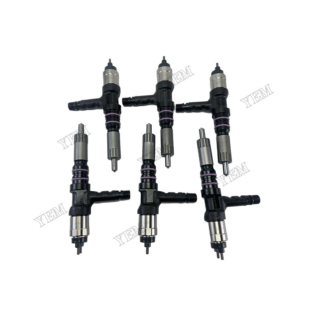 YEM Parts 6D140 Injector 095000-6120 for Komatsu D275A5R PC6008 PC650LC8 PC700LC8 WA5006