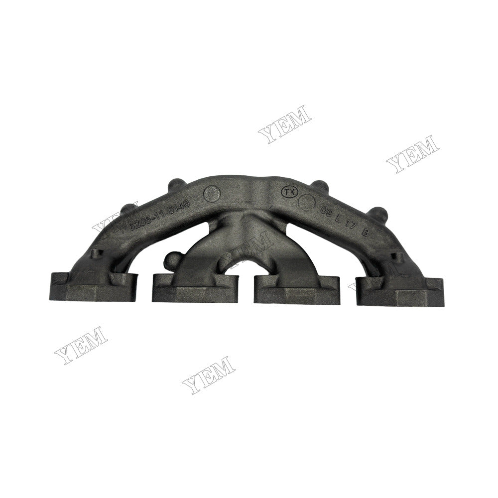 YEM Parts Exhaust Manifold 6205-11-5140 for Komatsu Excavator PC88MR6 PW98MR6 PC130F7 PC1307 Wheel Loader WA806