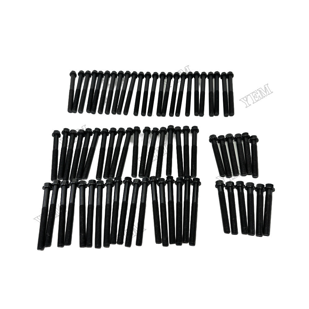 YEM Parts P222FE Cylinder Head Bolt 65.90020-0268 65.90020-0269 65.90020-0270 for Doosan