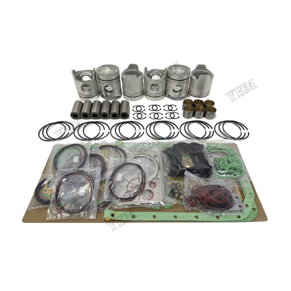 YEM Parts Piston and Rings With Gasket Set for Mitsubishi 6D20 Diesel Engine Spare Parts For Mitsubishi