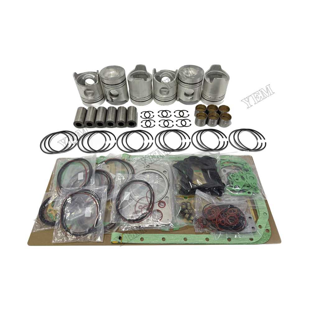 YEM Parts Piston and Rings With Gasket Set for Mitsubishi 6D20 Diesel Engine Spare Parts For Mitsubishi