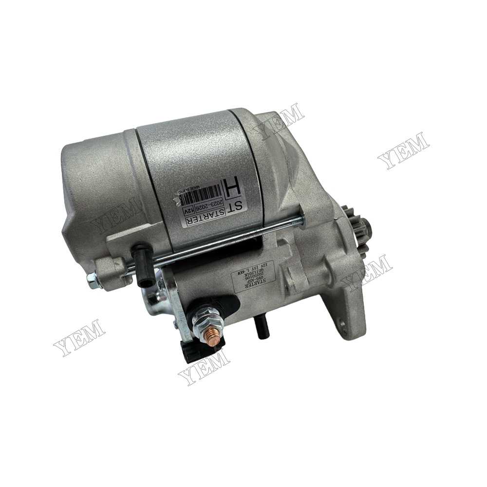 YEM Parts 12V 1.4kW 15T Starter Motor 119740-77020 119540-77010 for Yanmar Engine 3TNV70 For Yanmar