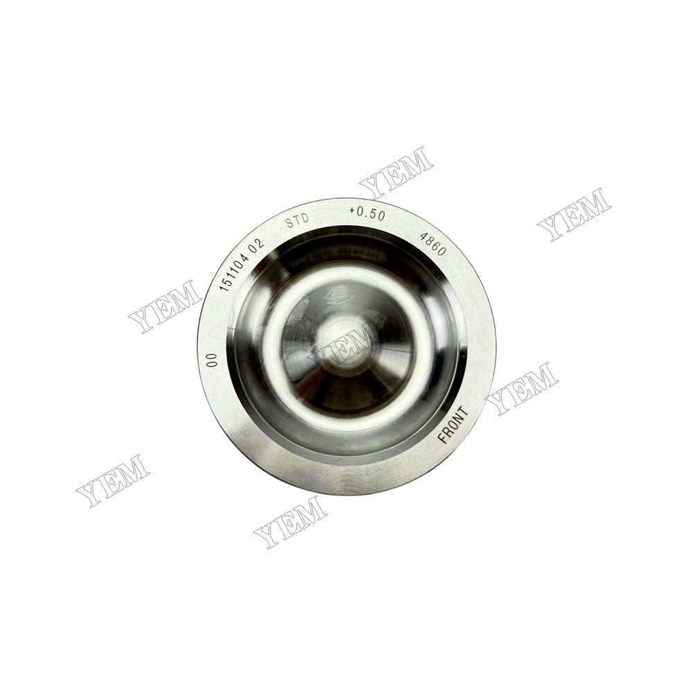 YEM Parts 4955481 Piston +0.5mm for Cummins QSB6.7+0.5 Diesel Engine Spare Parts For Cummins