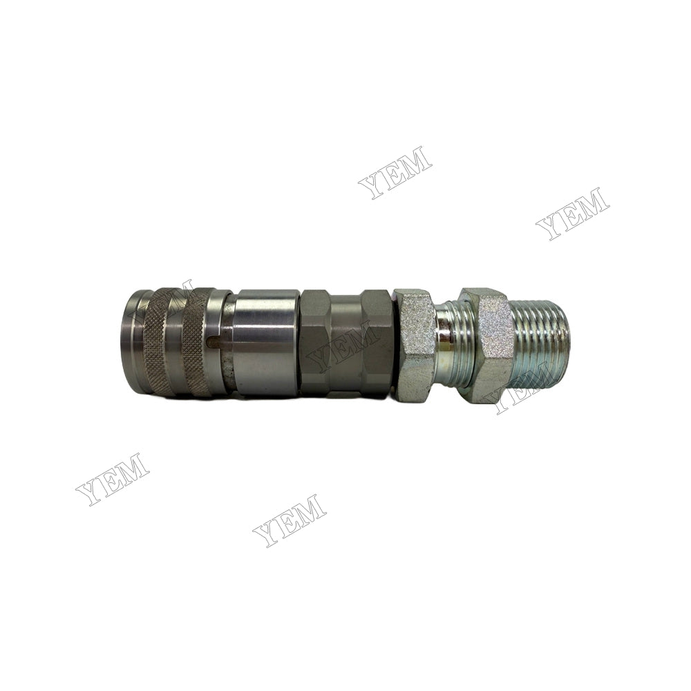 YEM Parts Flat Face Probe BSPP Aftermarket Faster FFH0812GASM Quick Release For Caterpillar
