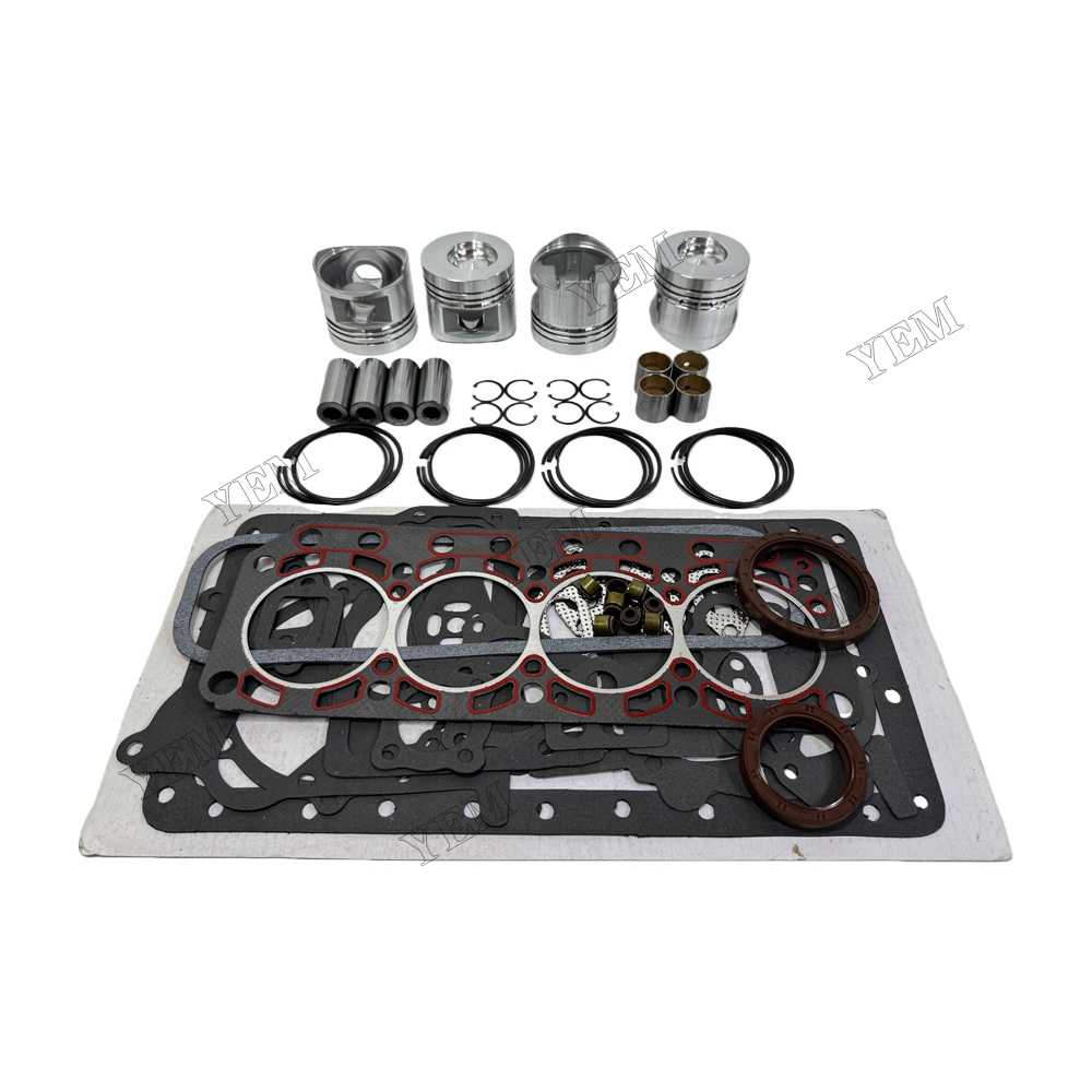 YEM Parts Piston & Ring Assembly + Overhaul Gasket Kit for YANGDONG YND490D Spare Parts For YANGDONG
