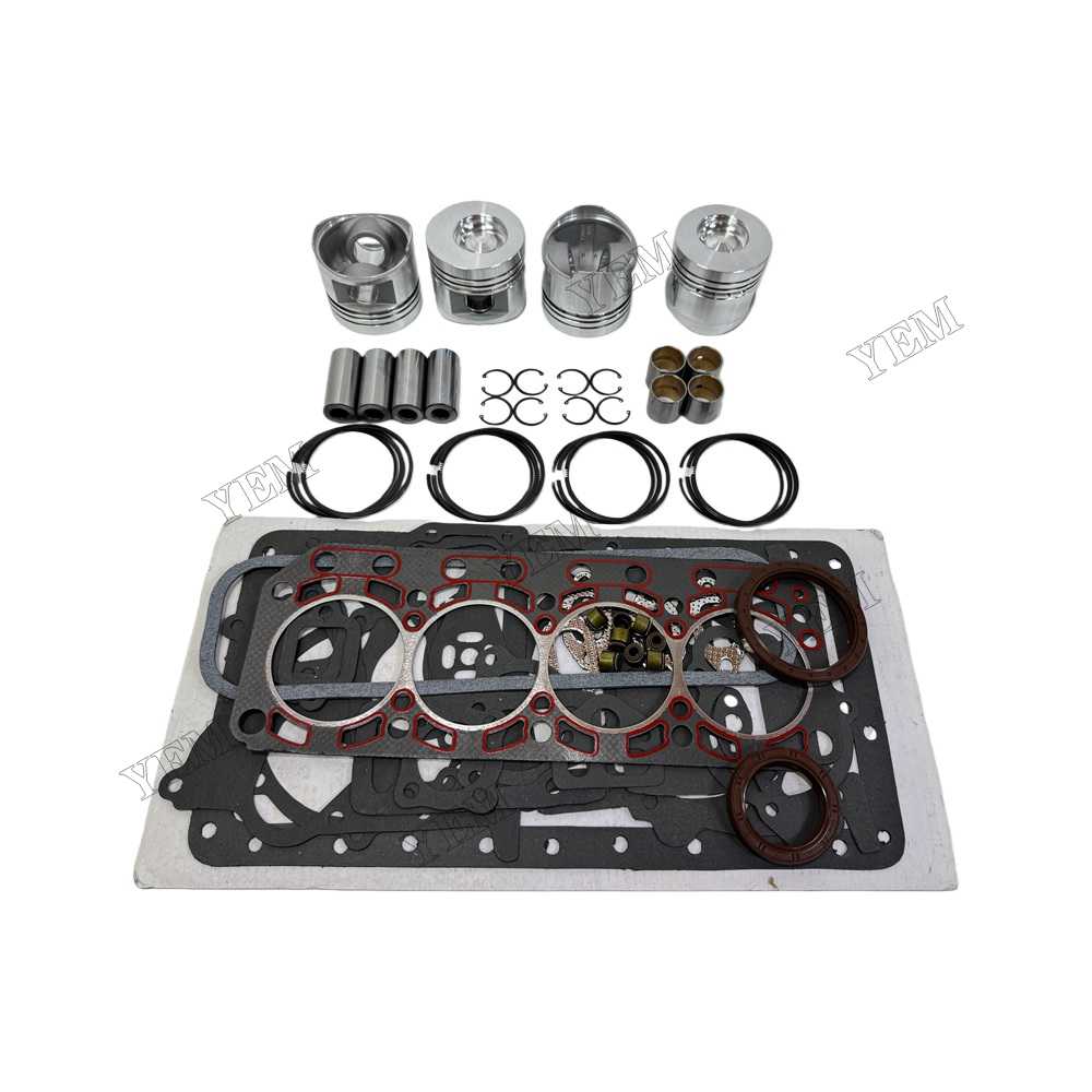 YEM Parts Piston & Ring Assembly + Overhaul Gasket Kit for YANGDONG YND490D Spare Parts For YANGDONG