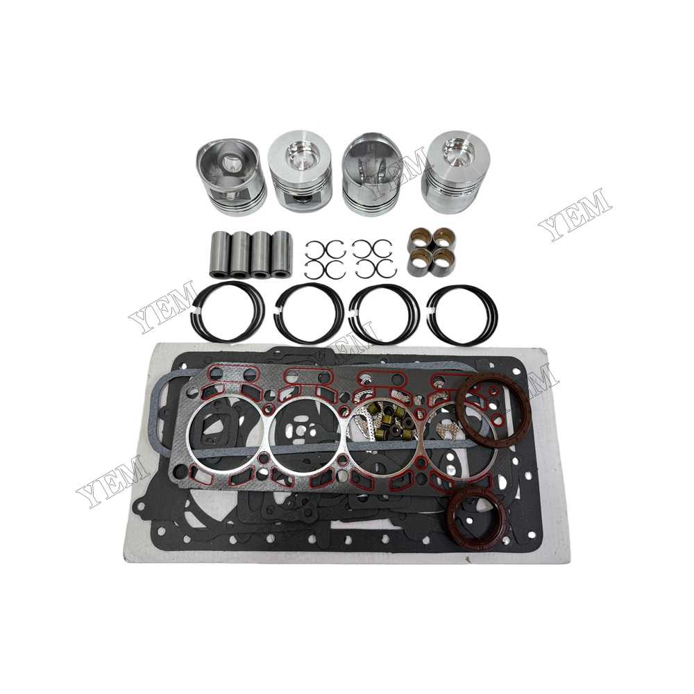 YEM Parts Piston & Ring Assembly + Overhaul Gasket Kit for YANGDONG YND490D Spare Parts For YANGDONG