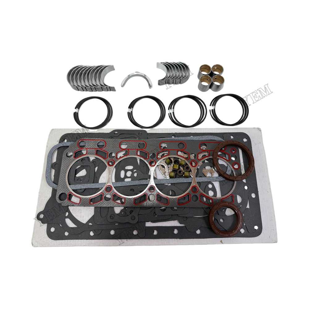 YEM Parts Piston Ring + Overhaul Gasket Kit + Main for YANGDONG YND490D Spare Parts For YANGDONG