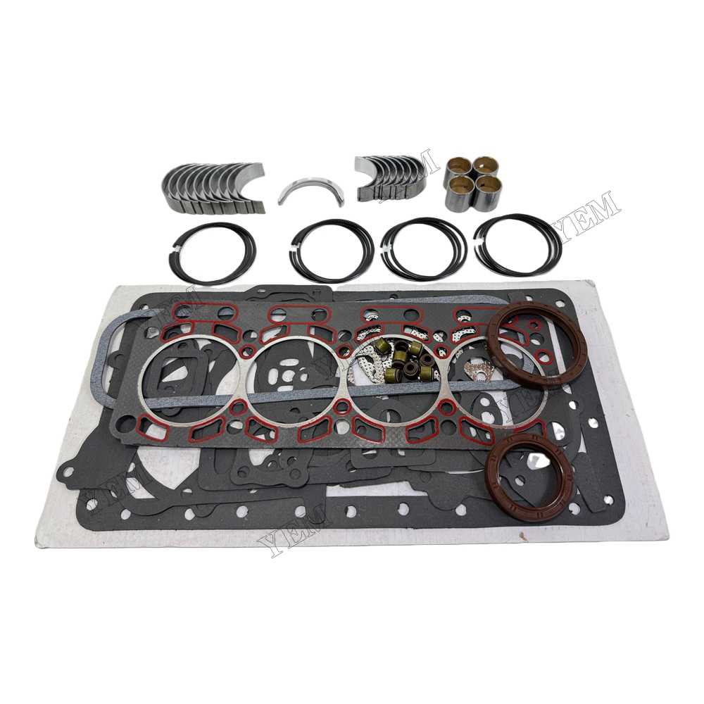 YEM Parts Piston Ring + Overhaul Gasket Kit + Main for YANGDONG YND490D Spare Parts For YANGDONG