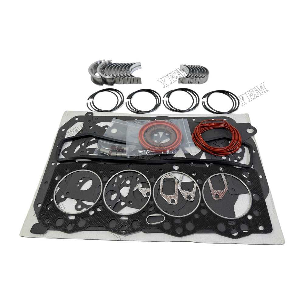 YEM Parts Piston Ring + Overhaul Gasket Kit + Main for Yuchai R4108ZY4 Spare Parts For Yuchai