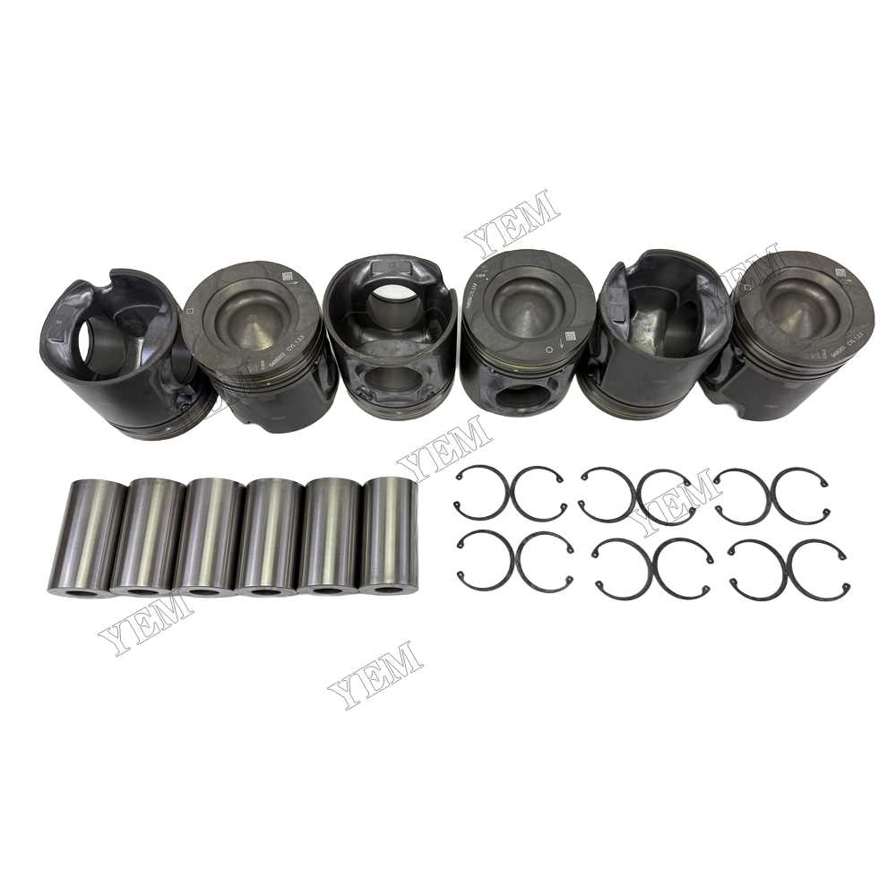 YEM Parts 5486204 Piston + Pin for Cummins QSG12 Diesel Engine Spare Parts For Cummins