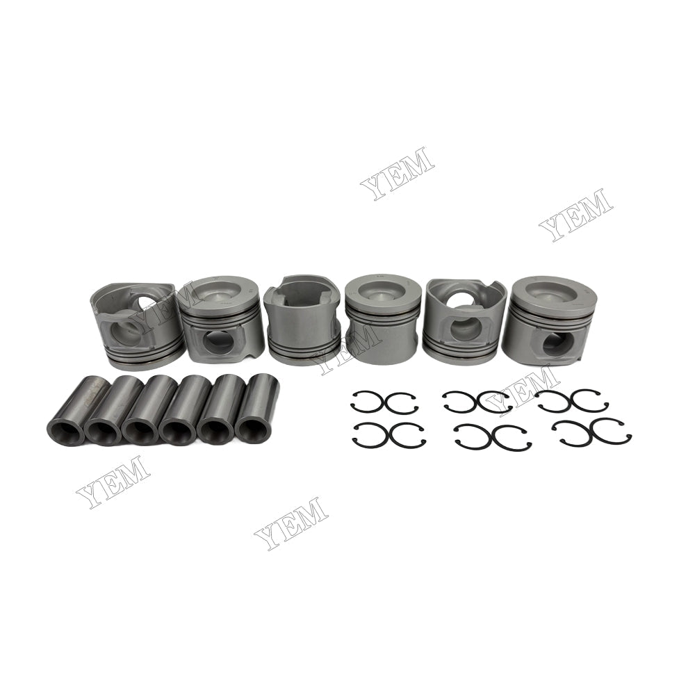 YEM Parts +0.5 Piston Kit With Ring 04284179 for Deutz Engine BF4M2012C BF4M2012 BF6M2012 For Volvo
