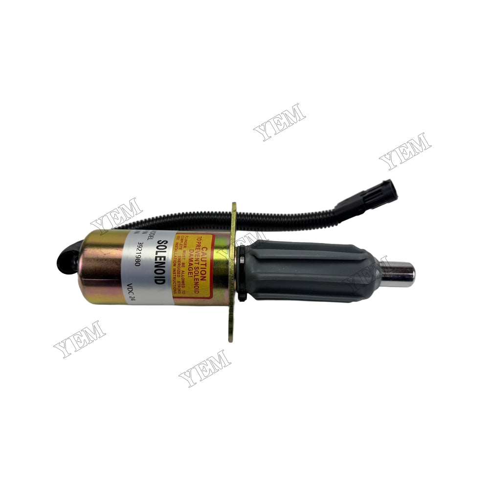 YEM Parts 24V Fuel Shutoff Solenoid 3921980 for Cummins Engine 6CT 6CTA 6C 8.3