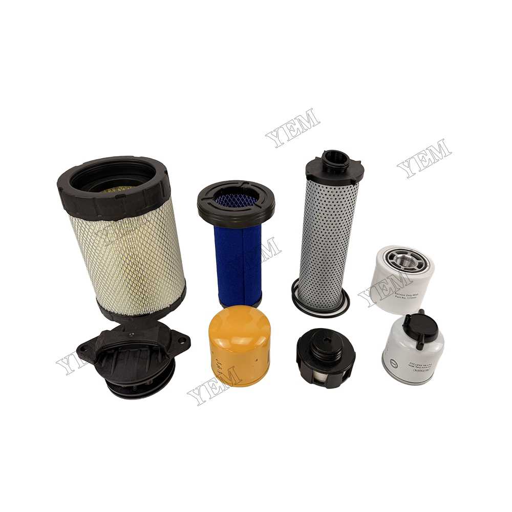 YEM Parts 1000/2000 Hour Maintenance Filter Kit 7333712 for Bobcat Loader S630 S650 T630