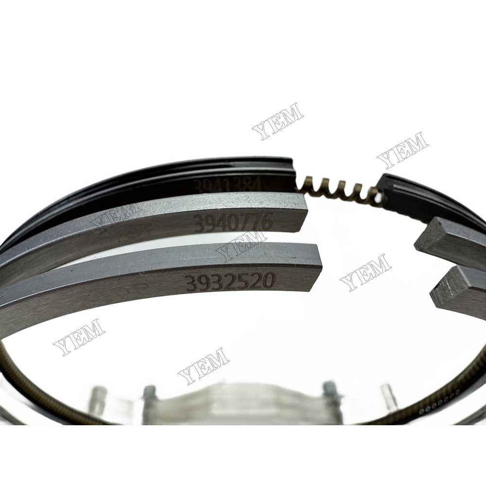 YEM Parts 1 Set Piston Ring 3802919 for Hyundai Loader HL7607 Excavator R290LC7 For Cummins