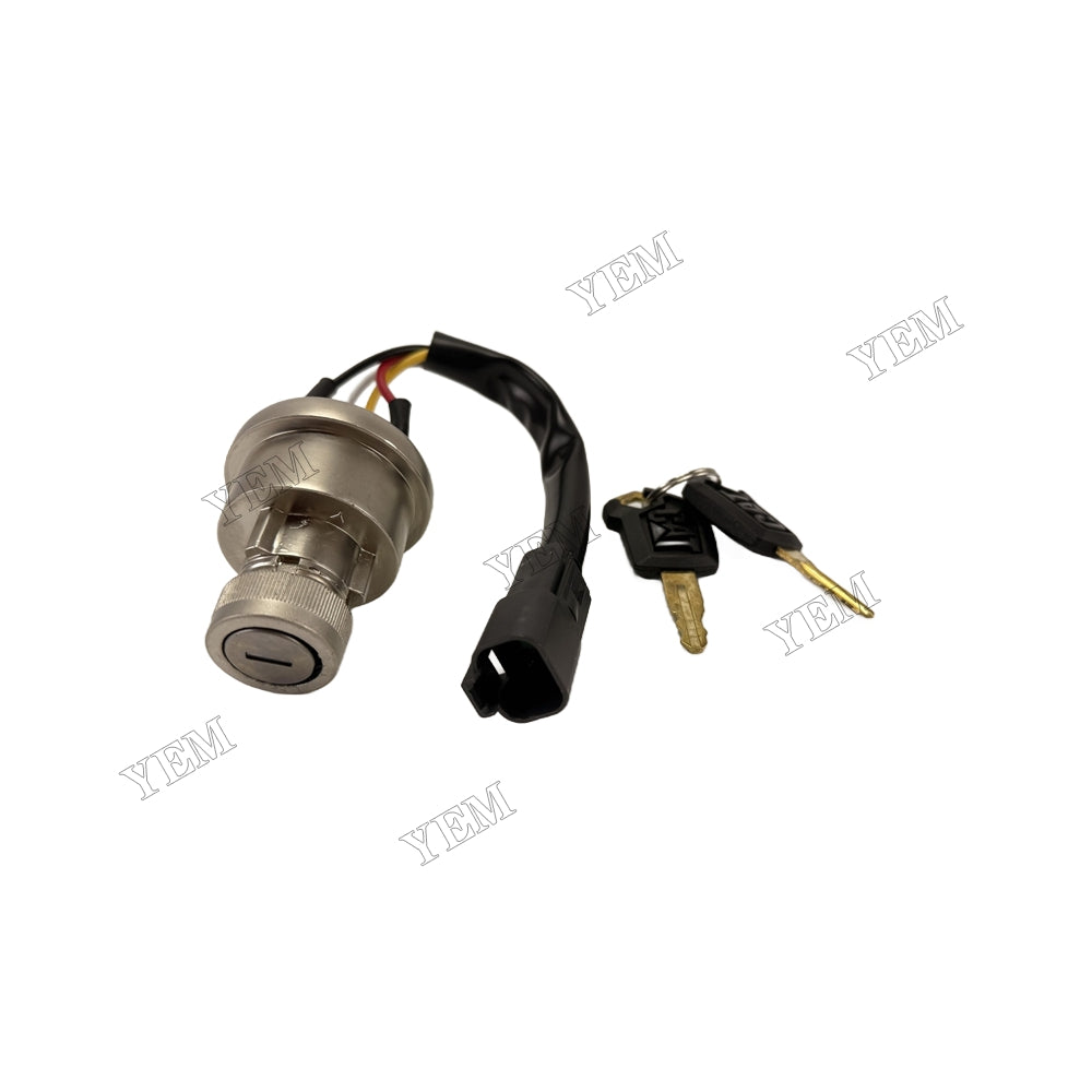 YEM Parts Ignition Switch 142-8858 With 2 Keys for Caterpillar CAT Loader 906 257B 267B For Caterpillar