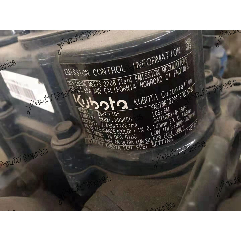 KUBOTA Z602 COMPLETE ENGINE ASSY For Kubota