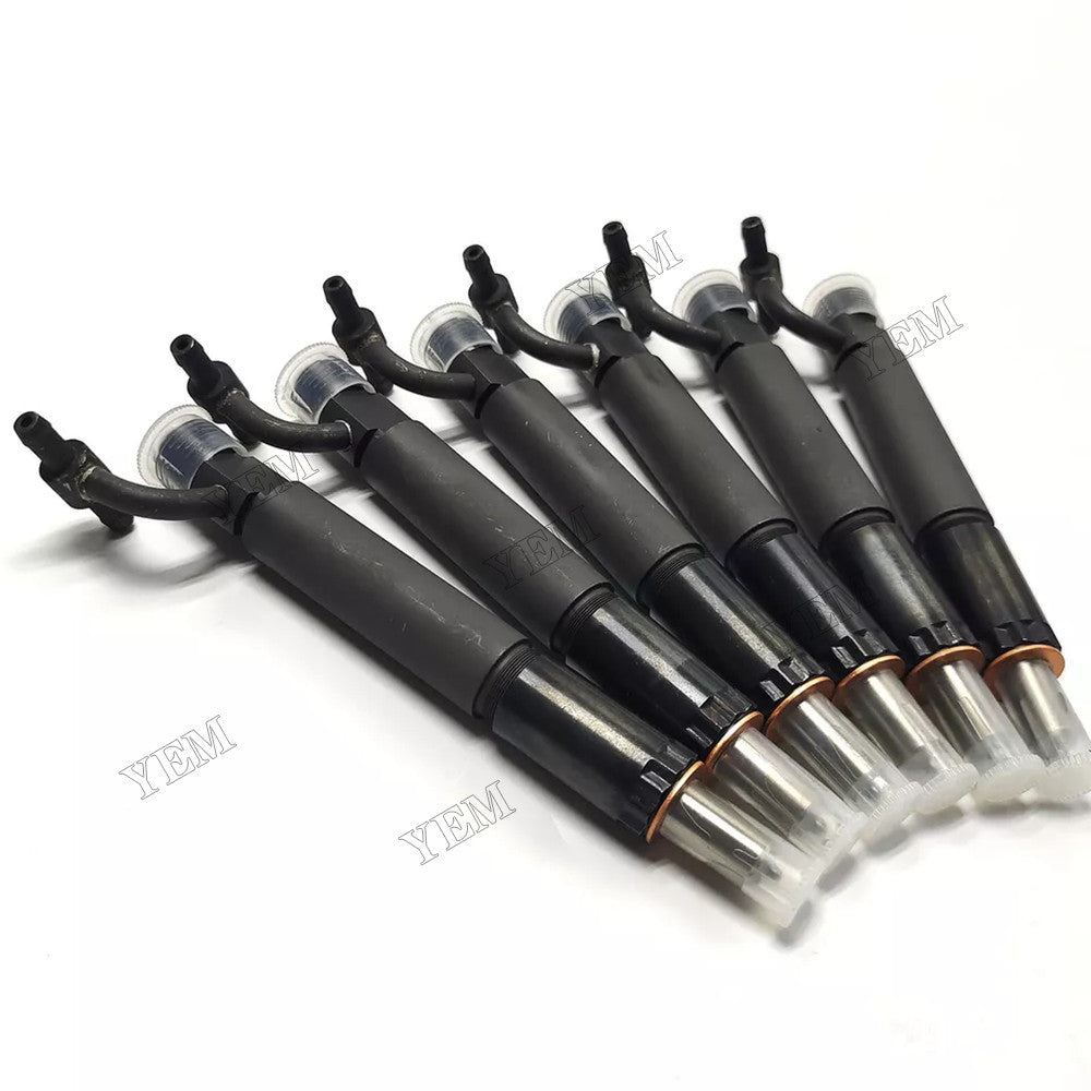 For Case DT-414 D-436 D-414 DT-436 6PCS Fuel Injector With Cap 631571C91 675967C91 For Case