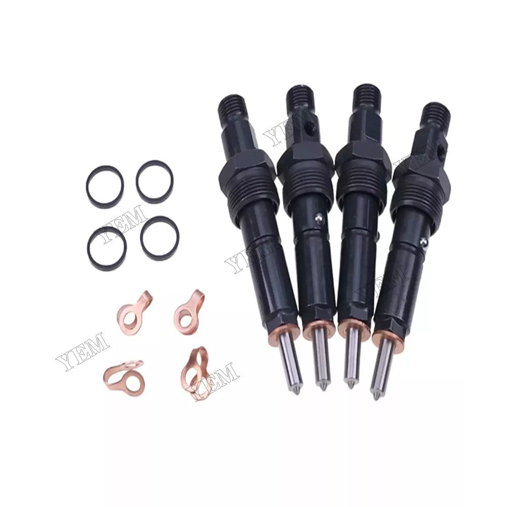 For CASE PX85 New Holland F4GE0454E D666 Engine 4Pcs Fuel Injector 2852869