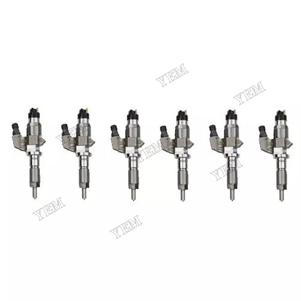 For Isuzu Engine 6BD1 6 PCS Fuel Injector 5153001070 5-15300107-0
