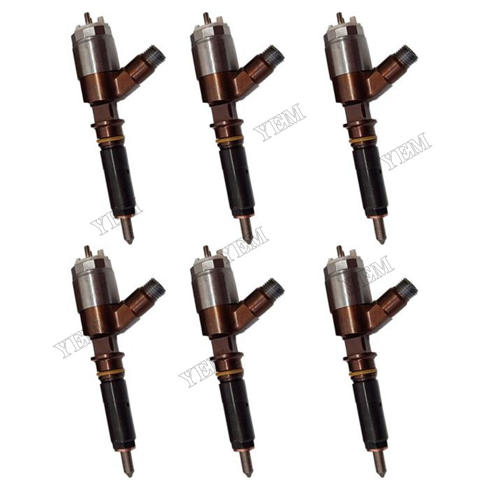For Caterpillar CAT Engine C6.6 Loader 938H 963D 6 Pcs Fuel Injector 276-8290 293-9590