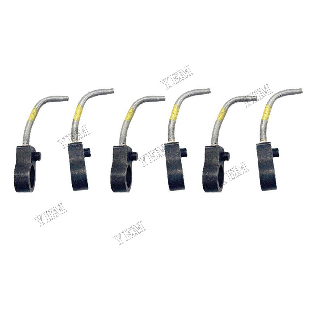 For Isuzu Engine 4HK1 6HK1 6HE1 John Deere Excavator 330C LC JD 370C JD 225DLC 220DW 245GLC 230GW 190GW 6Pcs Piston Cooling Oil Jet 8980206490 8981733420 8943951940